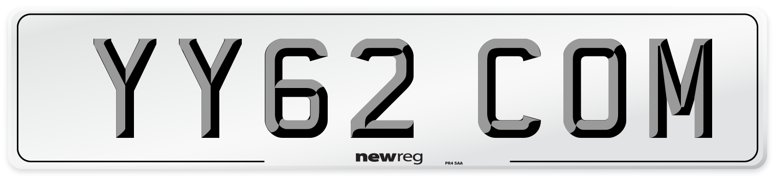 YY62 COM Number Plate from New Reg